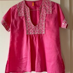 Pink Linen Rungolee Shirt